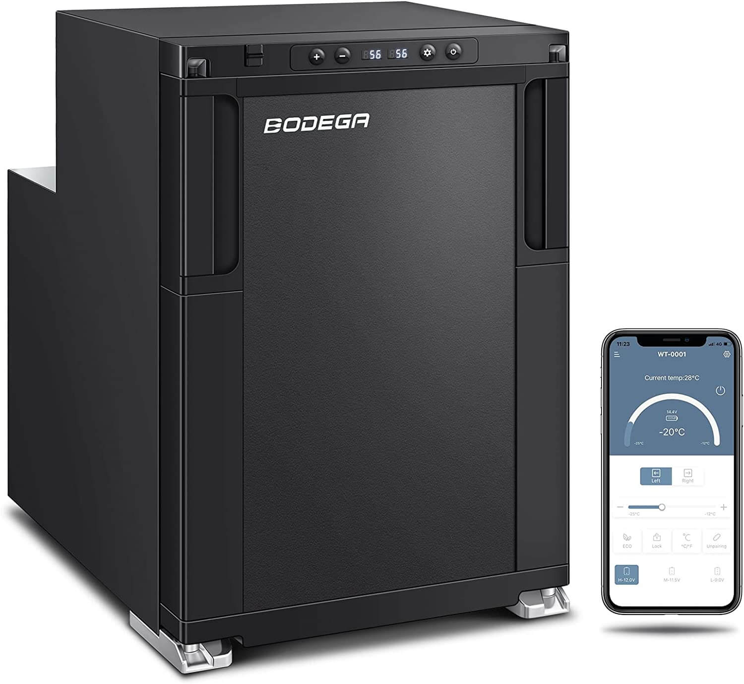 BODEGA 12 Volt RV Refrigerator 45L(1.6cu.ft)/65L(2.3cu.ft.) RV Fridge and  Freezer, Bodegacooler