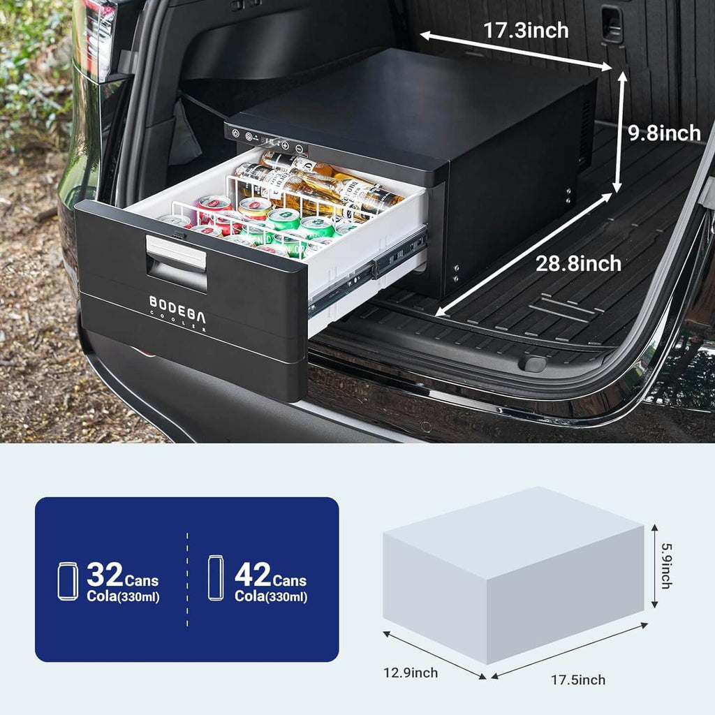 Car Drawer File System Bodegacooler Car Drawer Refrigerator 32.8QT