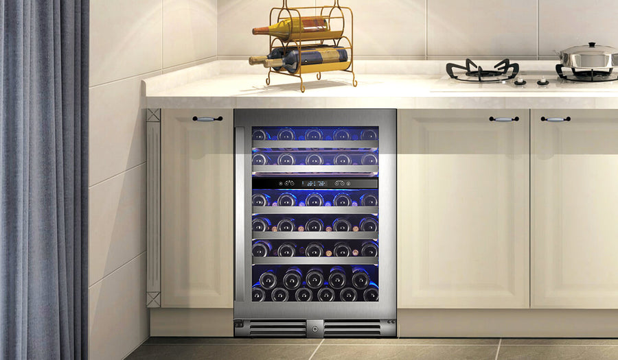 built in wine cooler