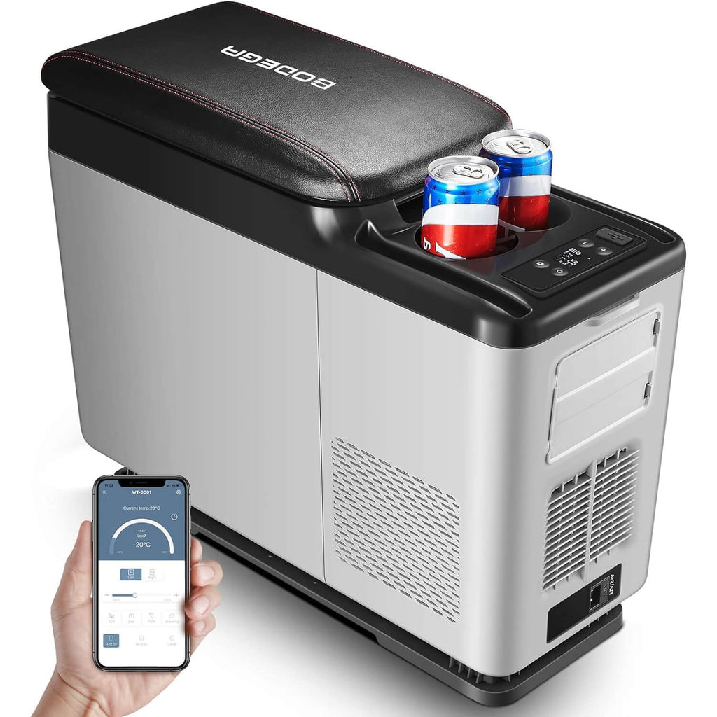 Small Car Fridge Rv BODEGA Mini Car Refrigerator 16Qt/15L for Vehicle Camping Travel and Party