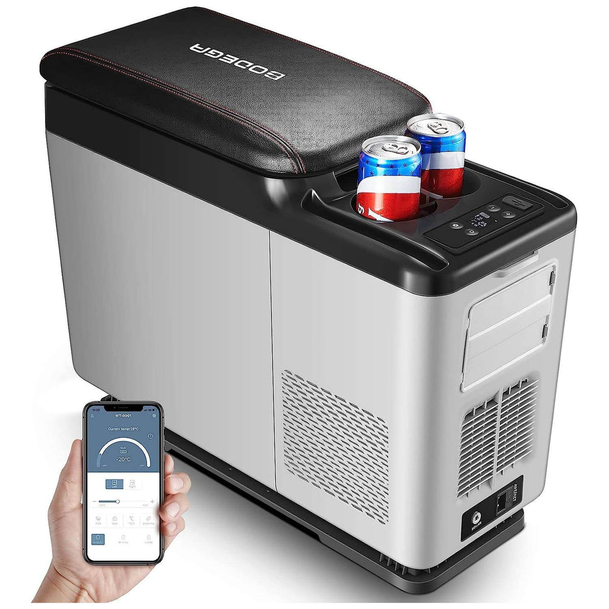 BODEGAcooler Mini Portable Car Fridge 16Qt 15L CF15