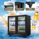 Bodega cooler 7.7 Cu.ft Commercial Counter Height Beverage Refrigerator with 2 doors and wheels