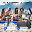 BODEGACOOLER 12 Volt Car Refrigerator, Portable Freezer WIFI APP Control, 40Quart (38L) Car Fridge -4℉-68℉, Electric Cooler 12/24V DC 100-240V AC for Outdoor, Truck, RV, Vehicles, Camping, Travel