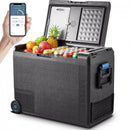 BODEGACOOLER 12 Volt Car Refrigerator, 61QT(58L) Car Fridge with APP Control, 12V Cooler -4℉ to 68℉, Portable Freezer 12/24V DC & 100-240V AC with Wheels for Outdoor, Truck, Camping, Travel