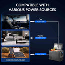 BODEGACOOLER 12 Volt Car Refrigerator, 61QT(58L) Car Fridge with APP Control, 12V Cooler -4℉ to 68℉, Portable Freezer 12/24V DC & 100-240V AC with Wheels for Outdoor, Truck, Camping, Travel