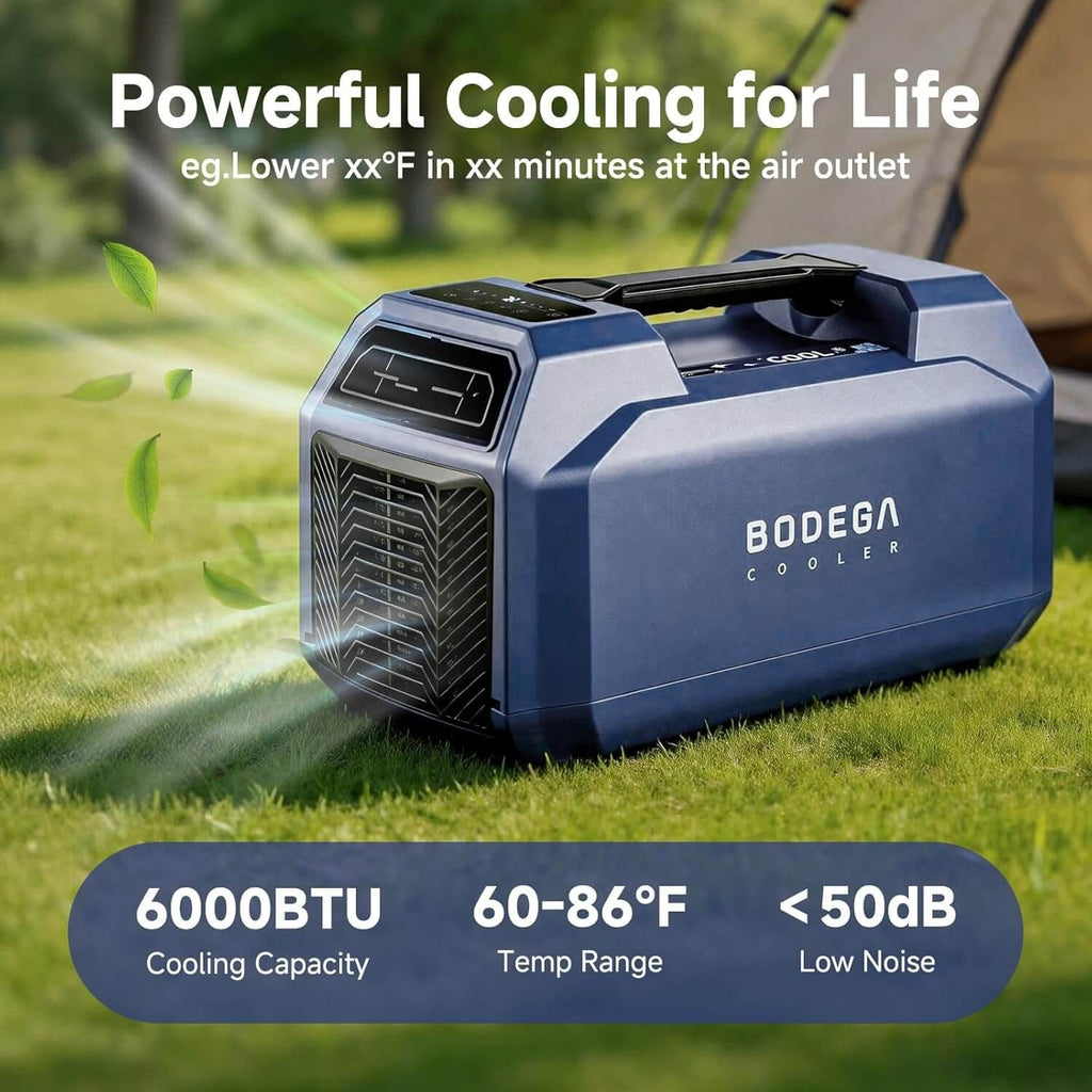 tent air cooler BODEGACOOLER Portable Tent Air Conditioner 6000BTU Low Noise Remote Co