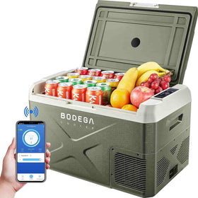 BODEGA cooler 12 Volt Car Refrigerator 32qt Green