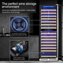 BODEGAcooler 24" Free Standing 174 Bottles Wine Cooler Dual Zone