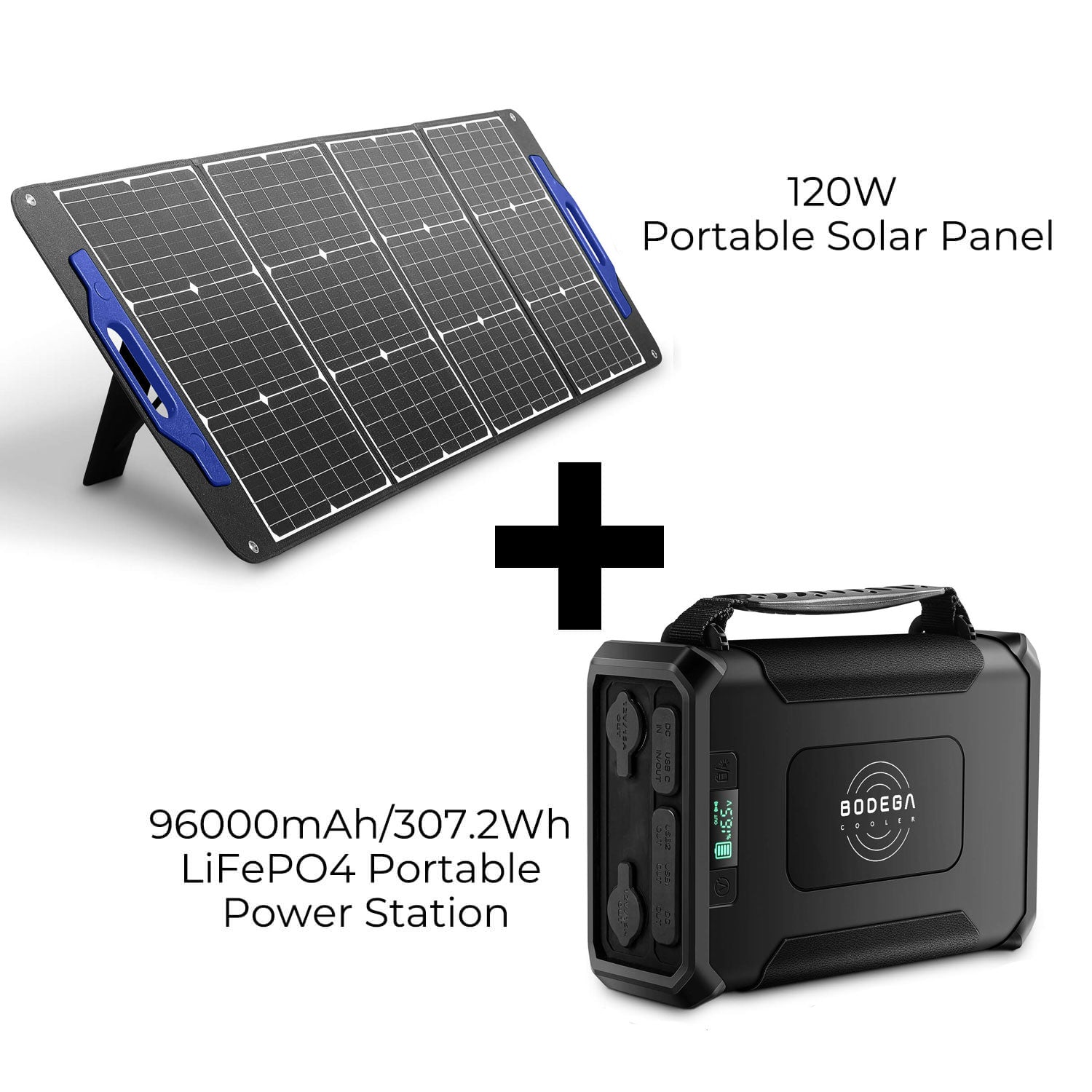 BODEGAcooler 120W Portable Solar Panel Alternative Clean Source