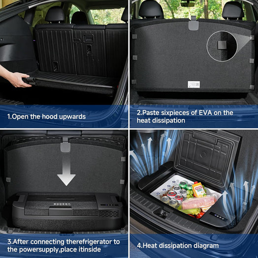 BODEGAcooler 12V 35L Car Refrigerator Perfect for Tesla Model Y