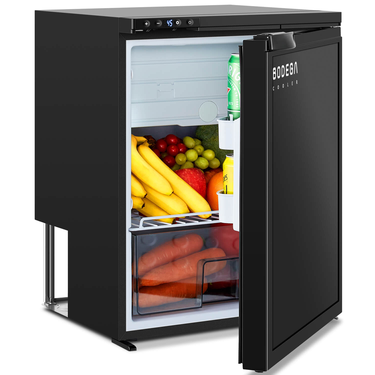 Refrigerator For Rv BODEGA 12 Volt RV Refrigerator 2.3cu.ft 65L RV Fridge and Freezer