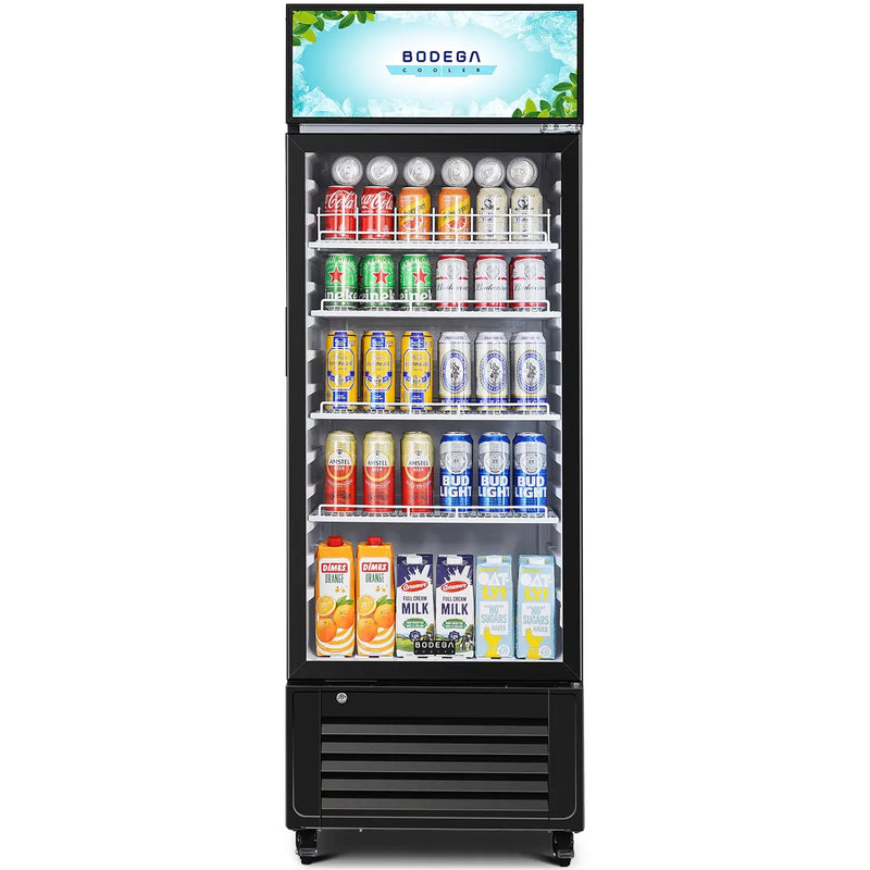  Commercial Glass Door Display Refrigerator Merchandiser 10cu.ft