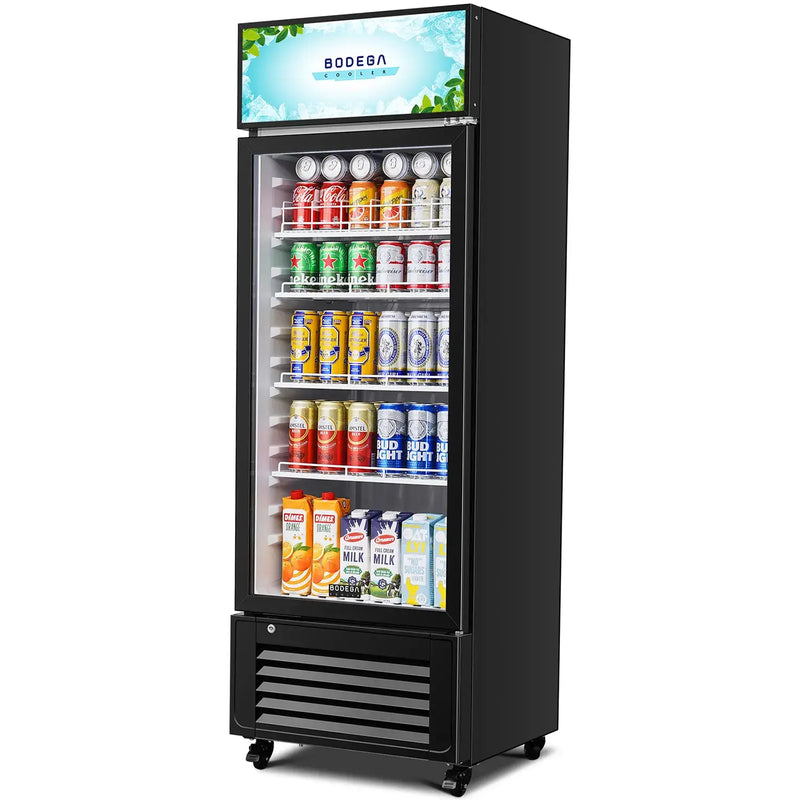  Commercial Glass Door Display Refrigerator Merchandiser 10cu.ft