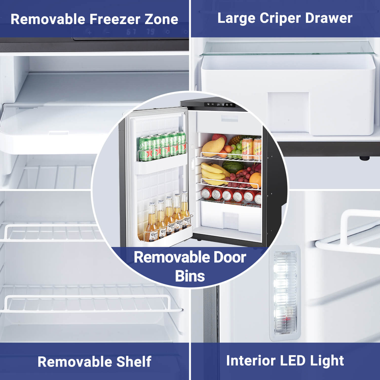 RV Refrigerater Upright Freezer 83L/3 Cu.ft