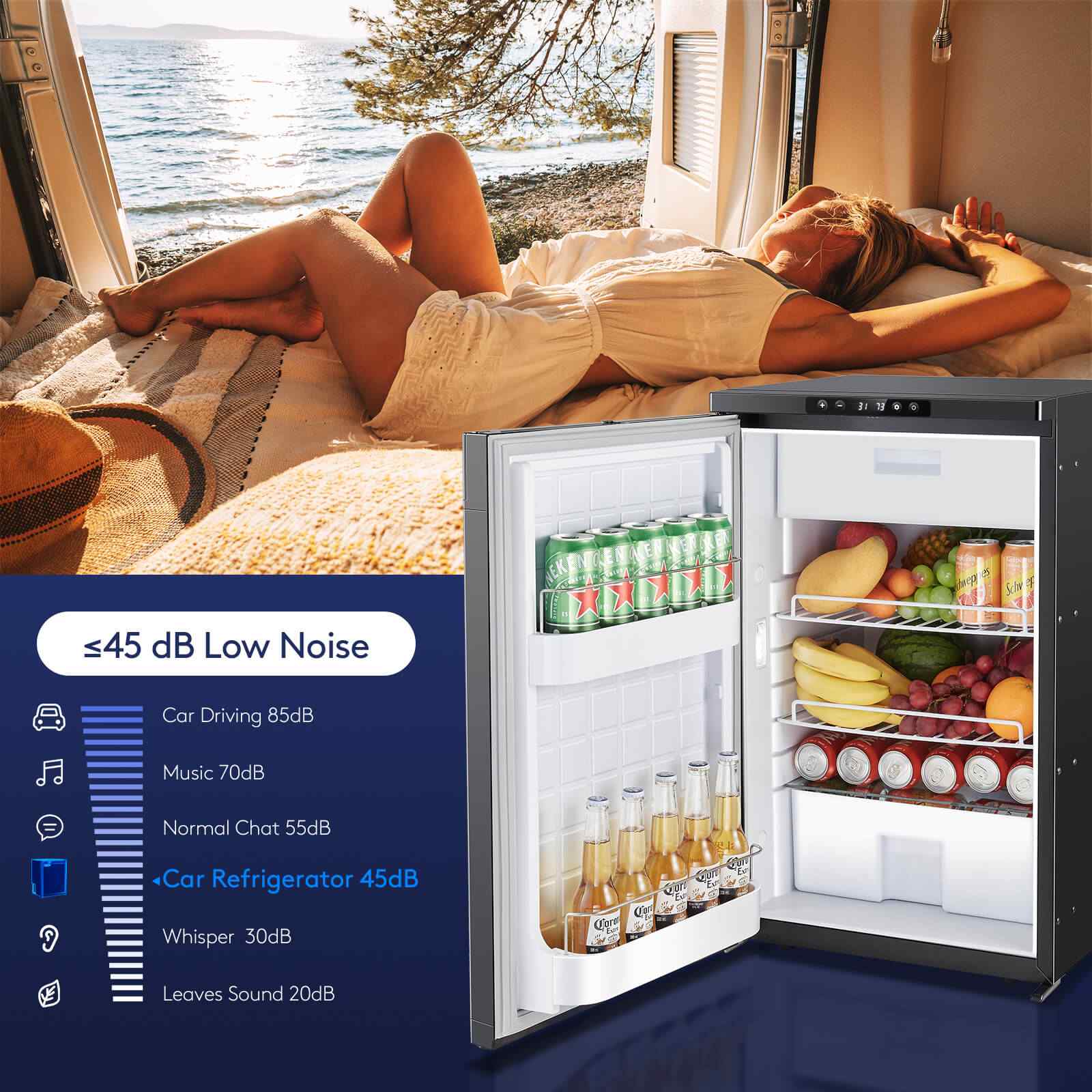 RV Refrigerater Upright Freezer 83L/3 Cu.ft