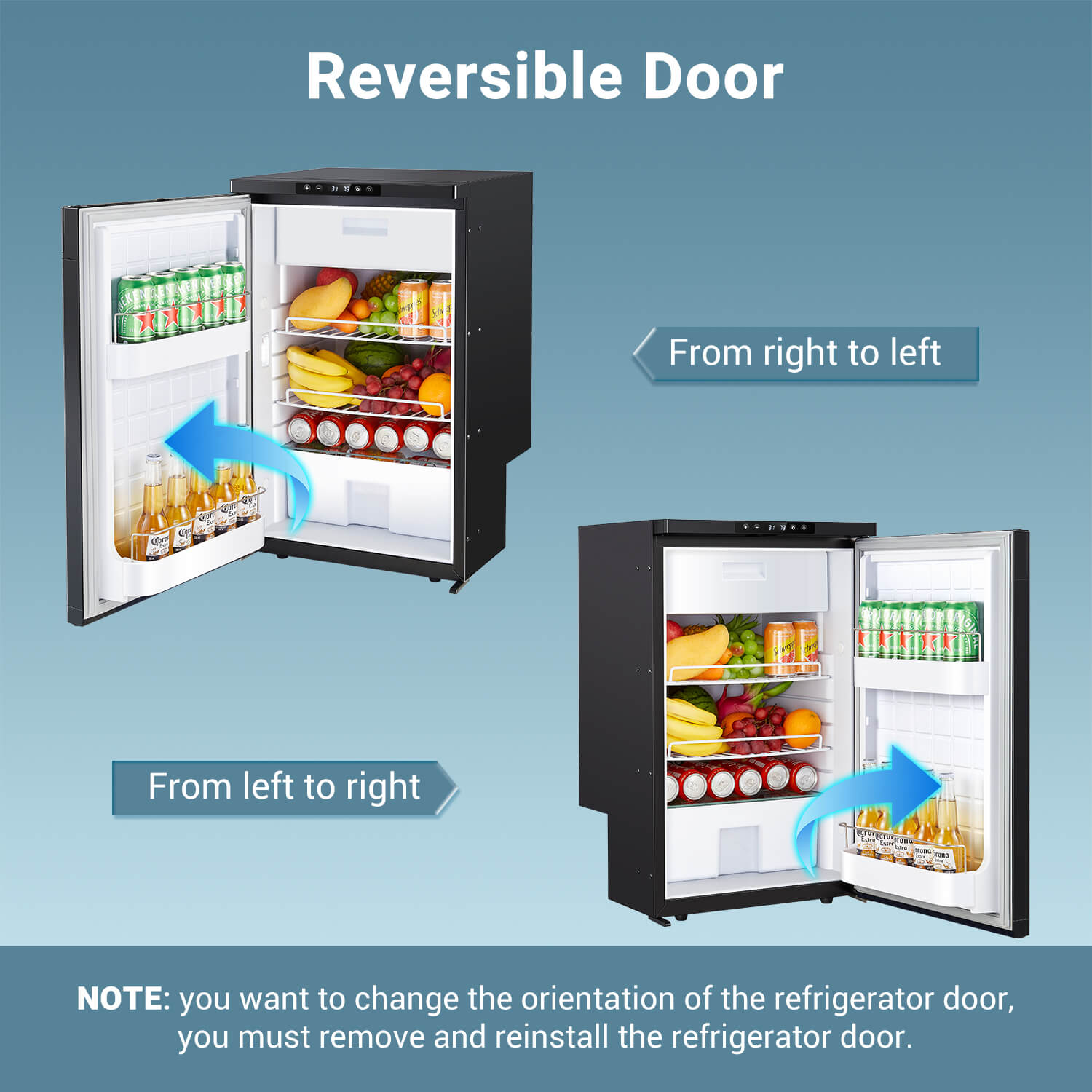 RV Refrigerater Upright Freezer 83L/3 Cu.ft