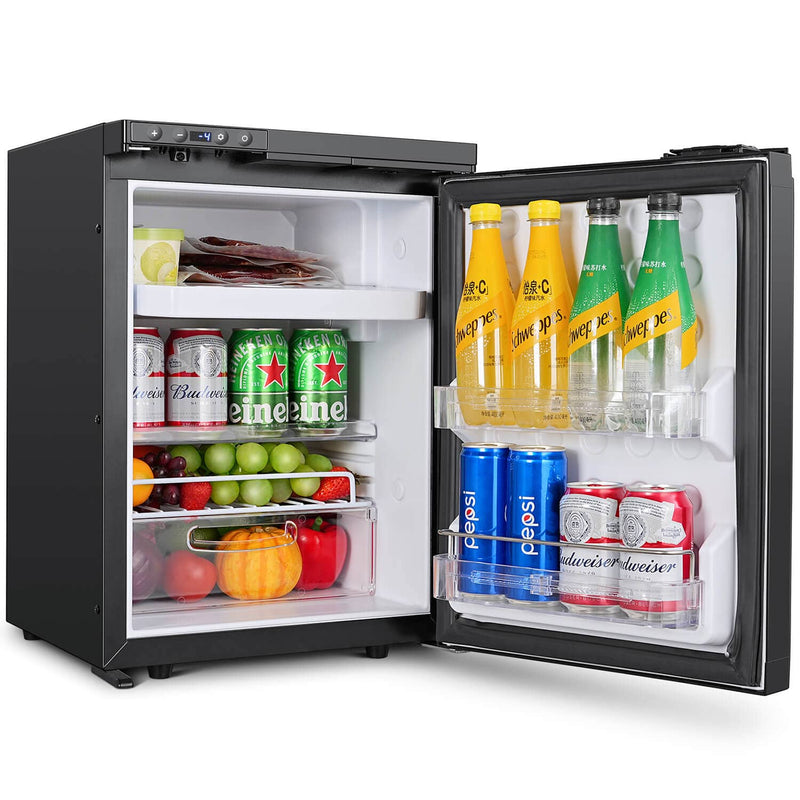 BODEGA 12 Volt Mini Refrigerator 1.25cu.ft 35.4L RV Fridge and Freezer