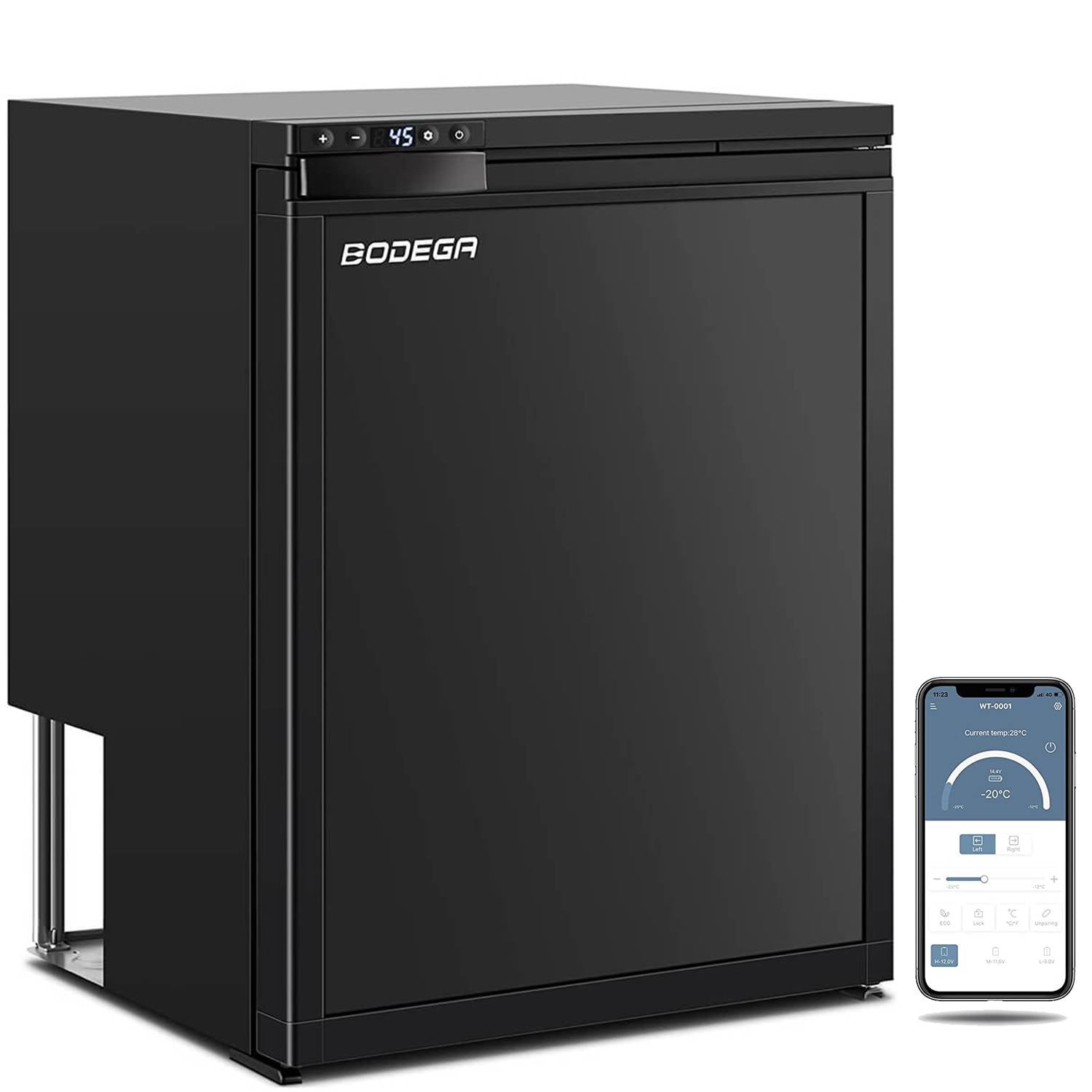 12v Rv Fridge BODEGA 12 Volt RV Refrigerator 2.3cu.ft 65L RV Fridge and Freezer
