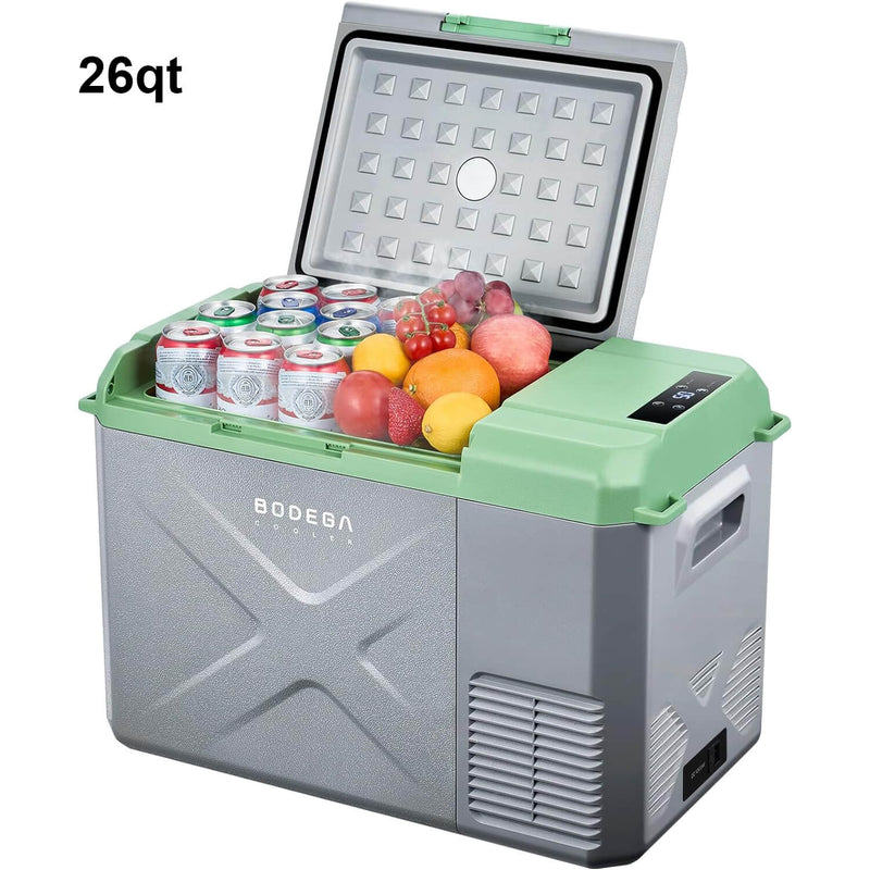 BODEGACOOLER 12 Volt Car Refrigerator 10/17/18/29qt Electric Cooler