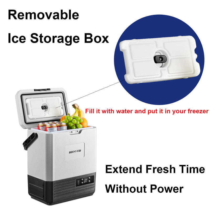 removable ice storage Box
