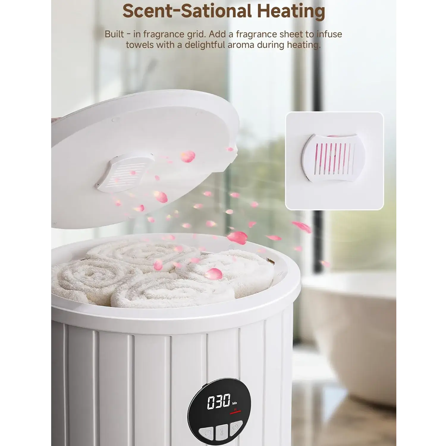 Towel Warmers for Bathroom with Digital Display 20L