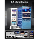 AAOBOSI 24 Inch Beverage and Wine Cooler Dual Zone 2-IN-1 Hold 18 Bottles and 57 Cans YC120-2D