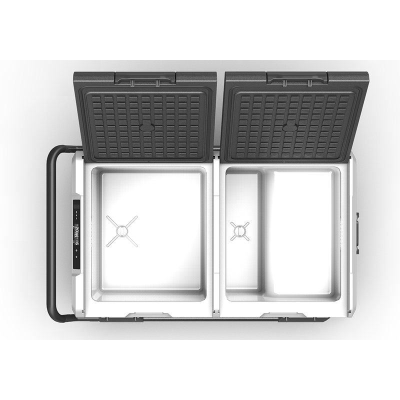 BODEGA-12V Car Fridge LOGO FREE-TWW75-99 (LG Compressor) Dual Zone Portable Refrigerator with APP Control
