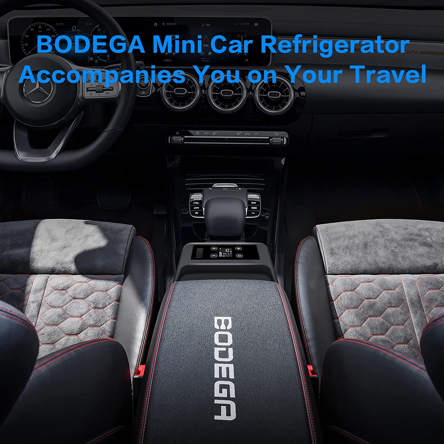 BODEGA-9Quart Mini Car Refrigerator for Vehicle Camping Travel and Party