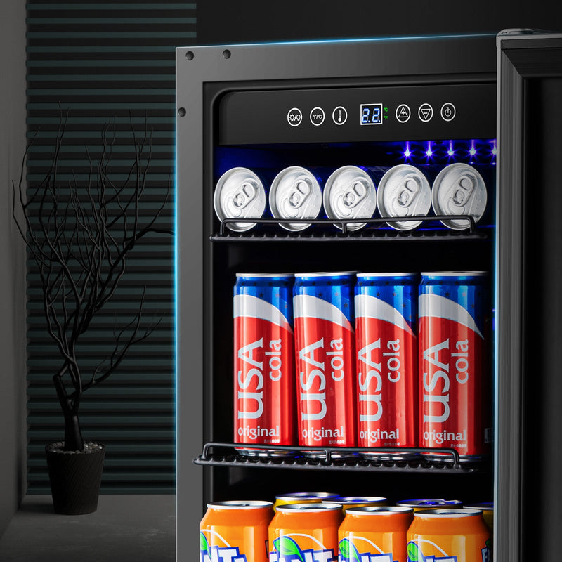 Earth Day Sale-BODEGAcooler 15" Built-in 100 Can Beverage Fridge in Stainless Steel