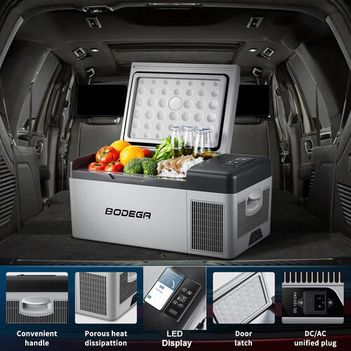 BODEGAcooler Mini Car Refrigerator C15 16qt/15L