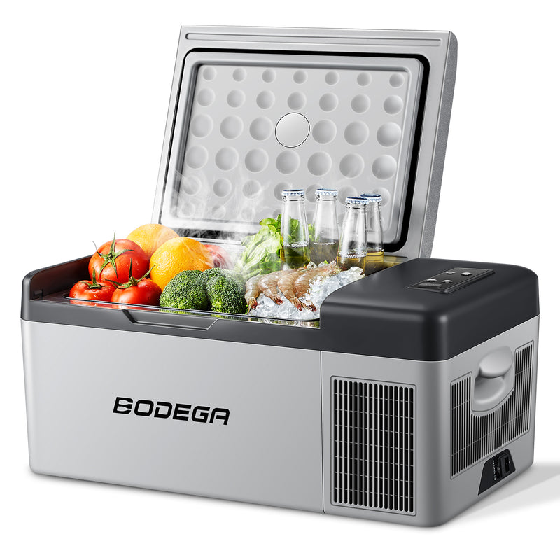 BODEGAcooler 48 Quart/42L Portable Car Fridge Dual Zone