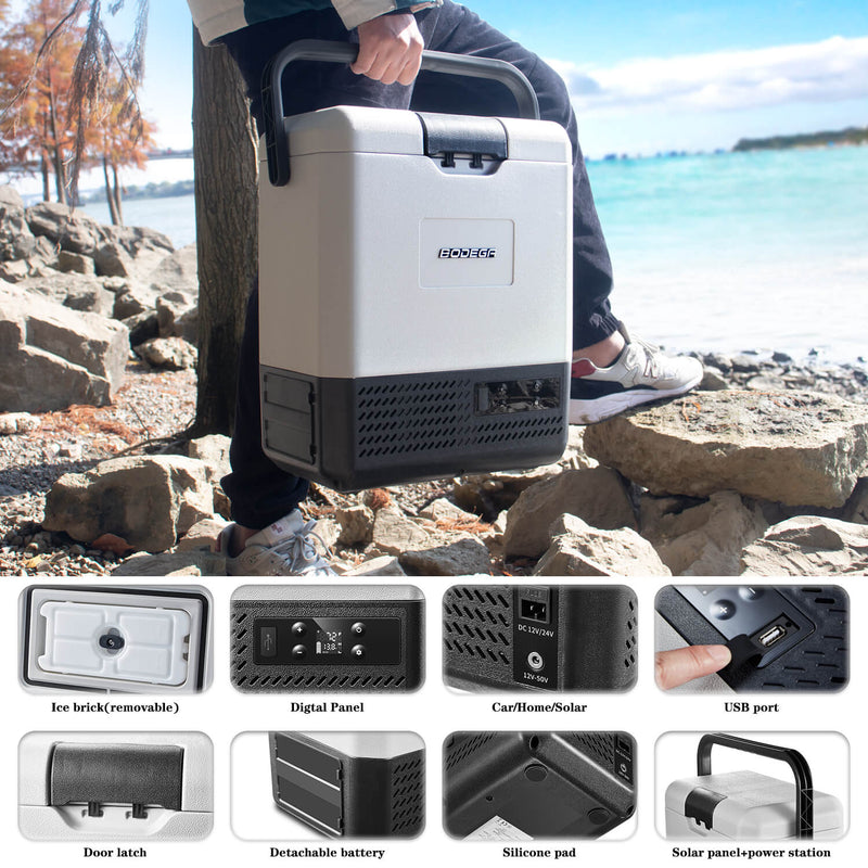 BODEGAcooler P8 9quart/8L 12V mini portable refrigerator easy to carry