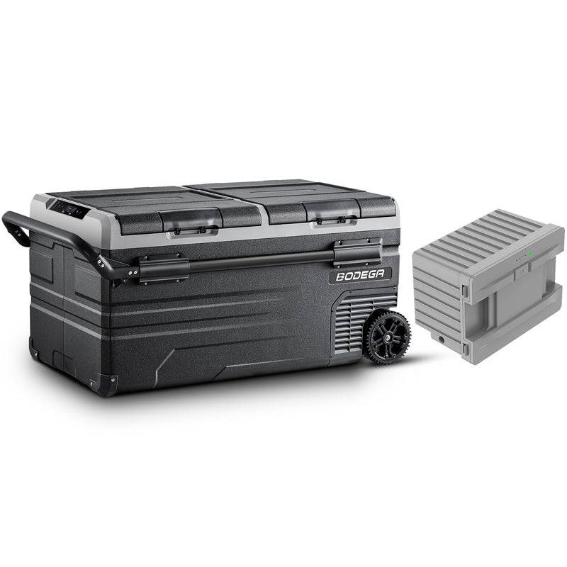 BODEGAcooler Large Portable Fridge 100qt/95L Dual Zone TWW95