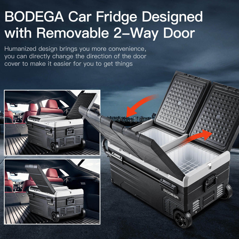 BODEGAcooler Large Portable Fridge 100qt/95L Dual Zone TWW95