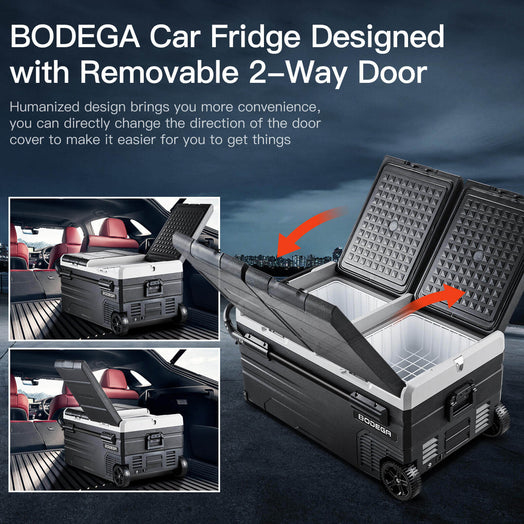 BODEGAcooler Large Portable Fridge TWW95 100qt/95L Dual Zone