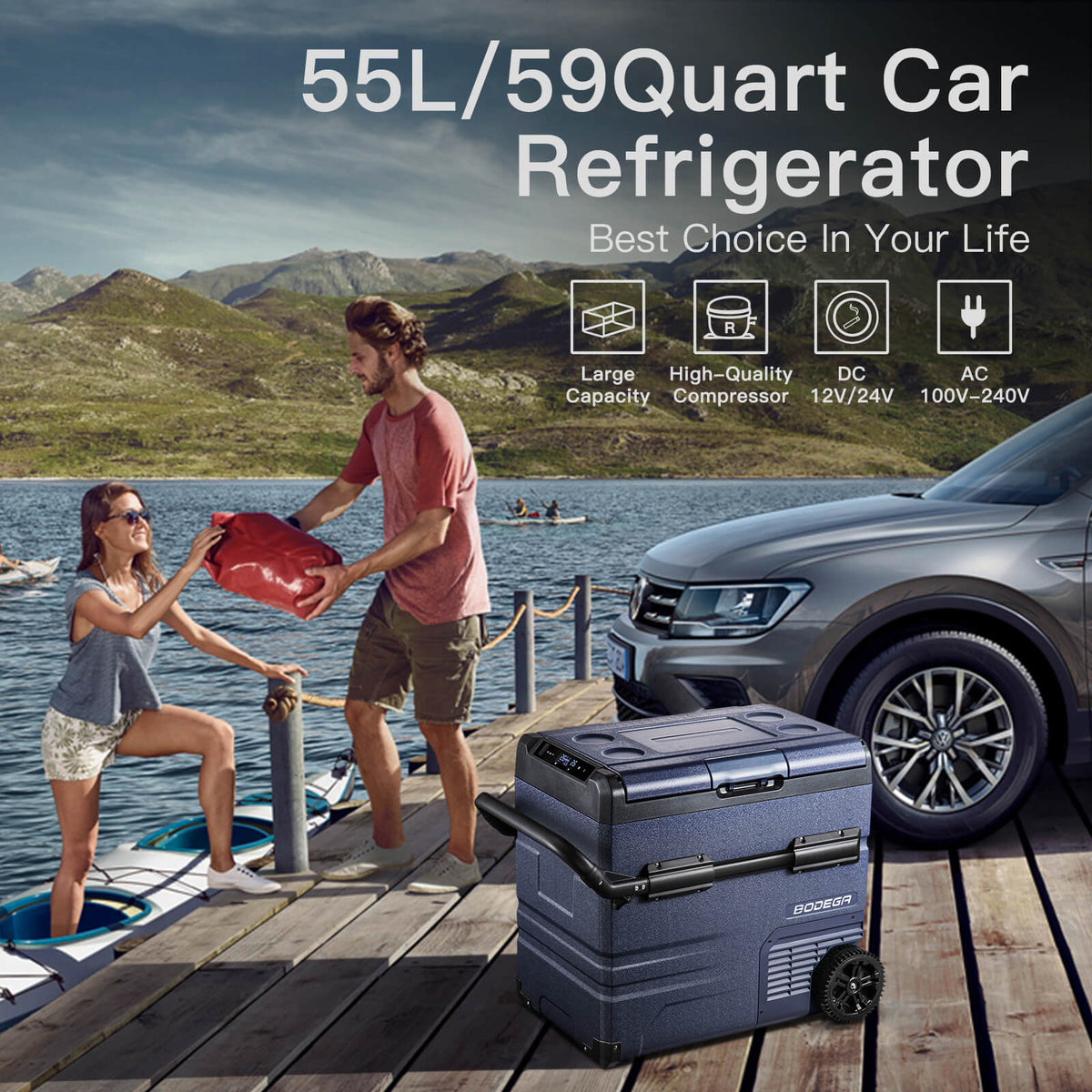 Earth Day Sale-BODEGAcooler Portable Refrigerator TWW55 59Qt/55L Earth Day Sale-BODEGAcooler Portable Refrigerator TWW55 59Qt/55L
