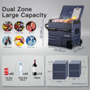    Bodegacooler TWW55L 59quart dual zone large capacity