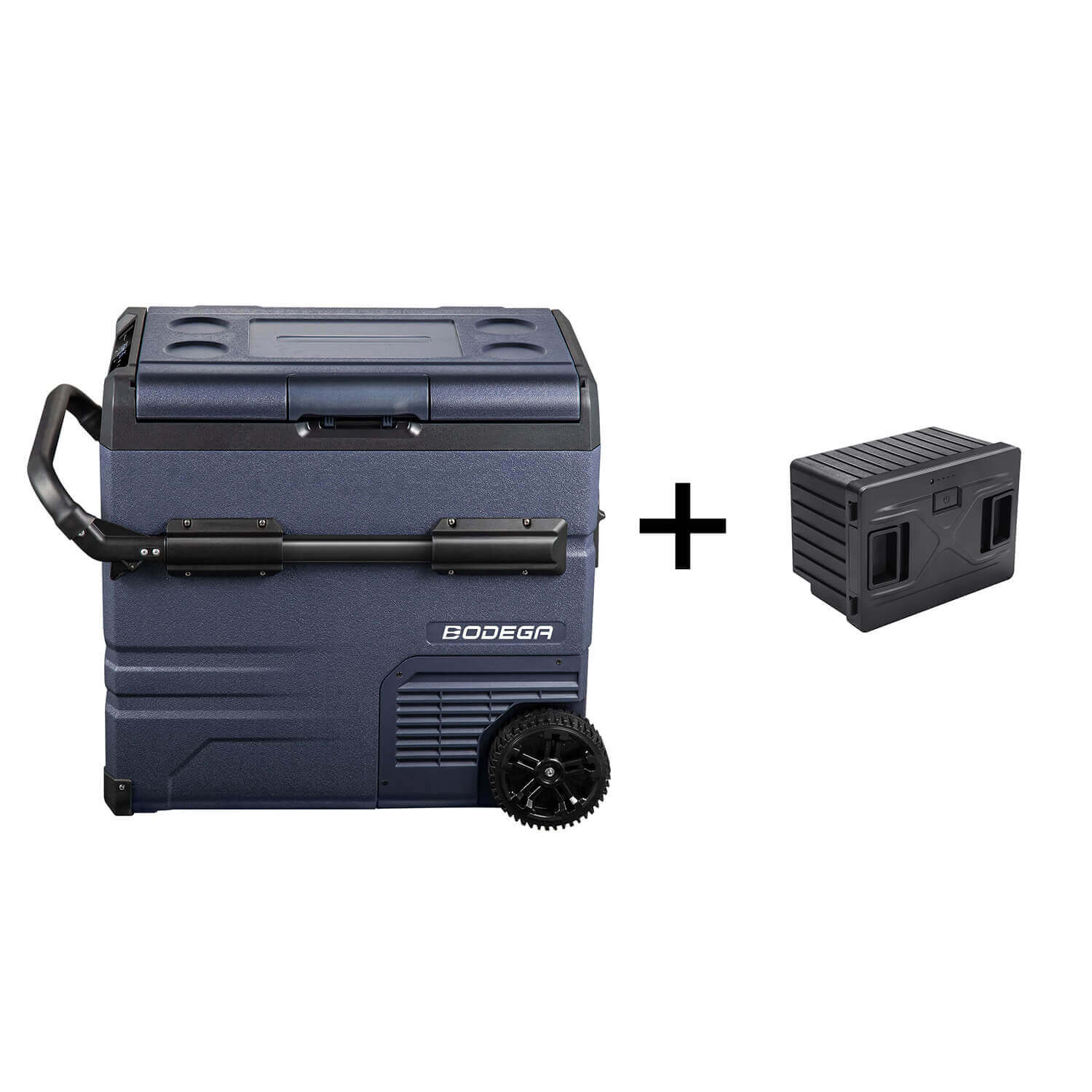 BODEGAcooler Portable Refrigerator 37qt/35L Dual Zone on Wheels TWW35