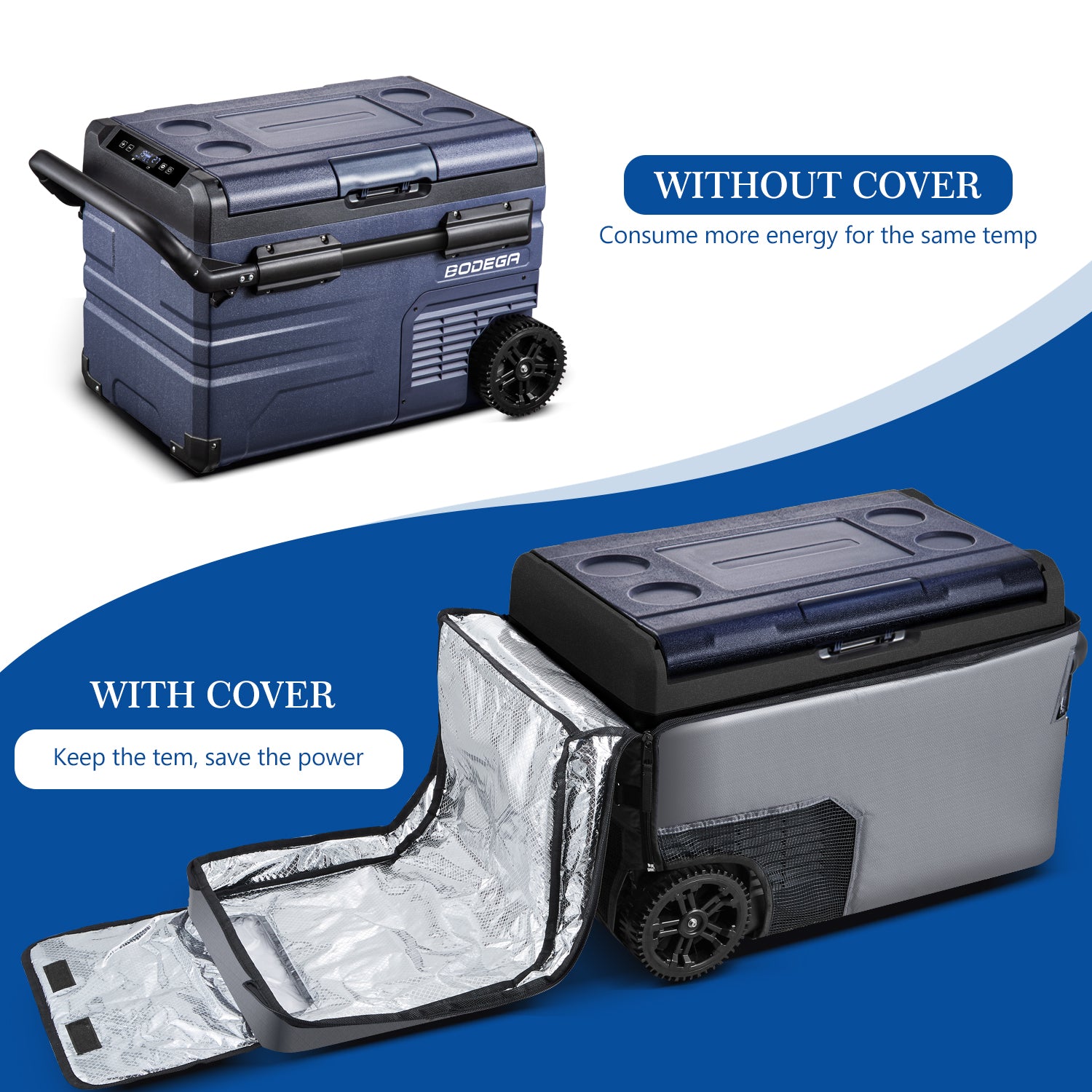 BODEGAcooler Portable Refrigerator TWW35 TWW45 TWW55 TWW75 Cover