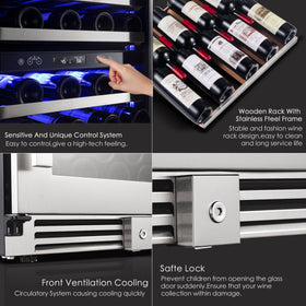 Winecooler165B24inch52Bottles