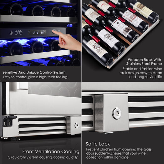 Winecooler165B24inch52Bottles