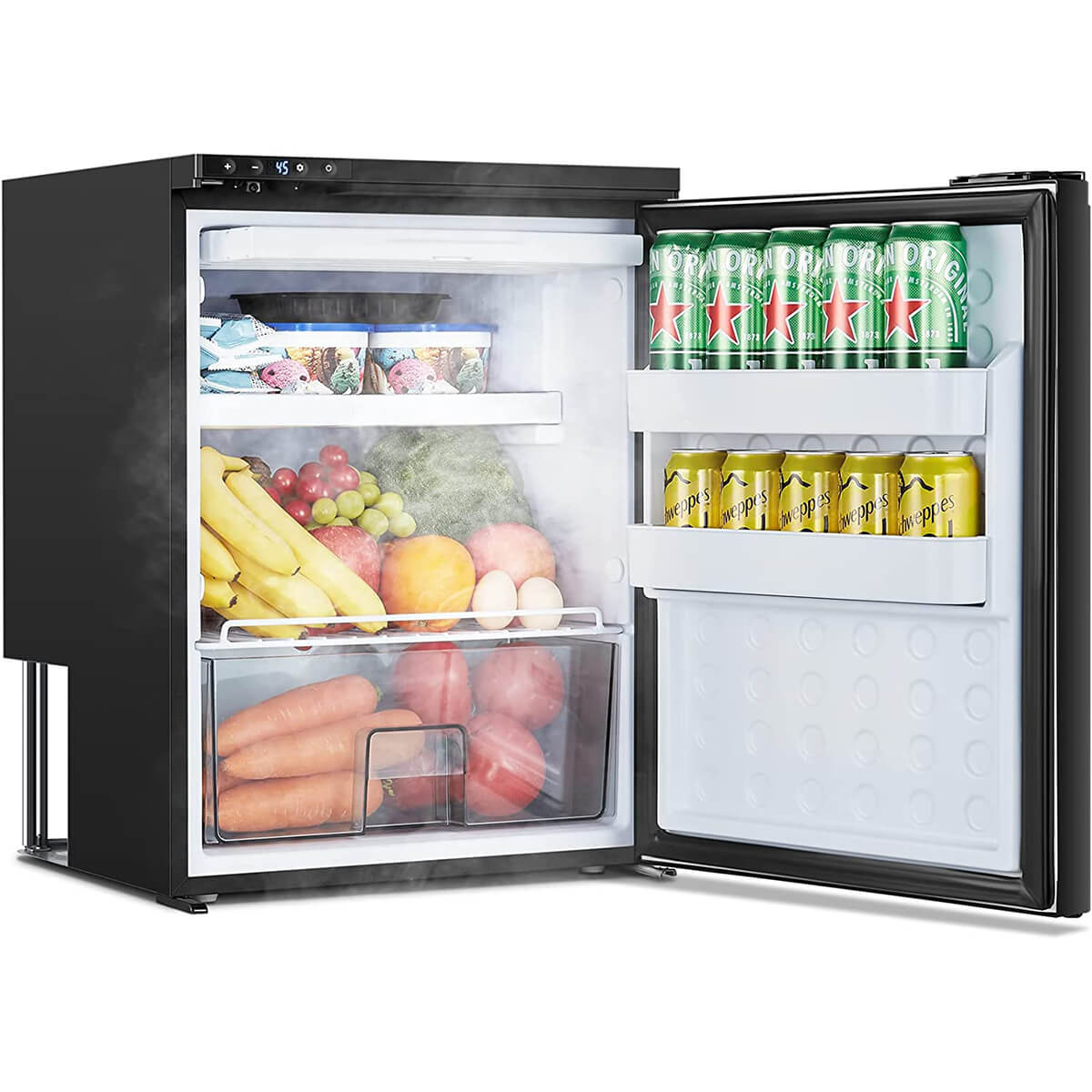 Bodegacooler RV Refrigerater Upright Freezer Semi Truck Refrigerator 85L
