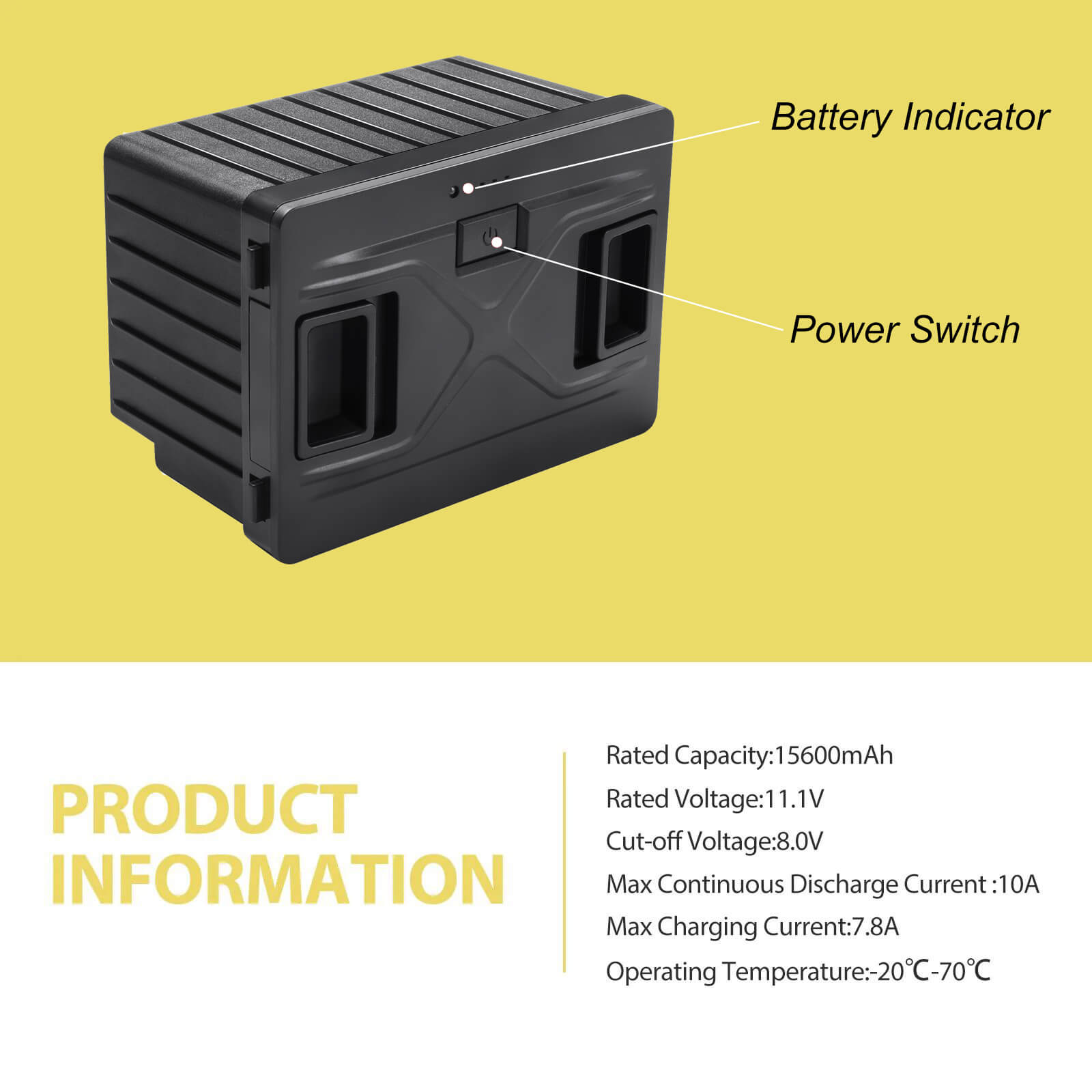 ALPICOOL 15600mAh Extra Spare Battery Pack for Alpicool